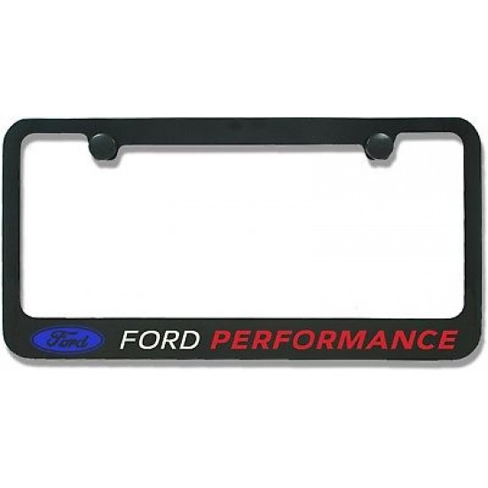 Black Metal License Plate Frame with FORD Performance logo